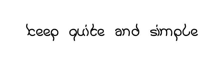 keep quite and simple  Frei Schriftart Herunterladen