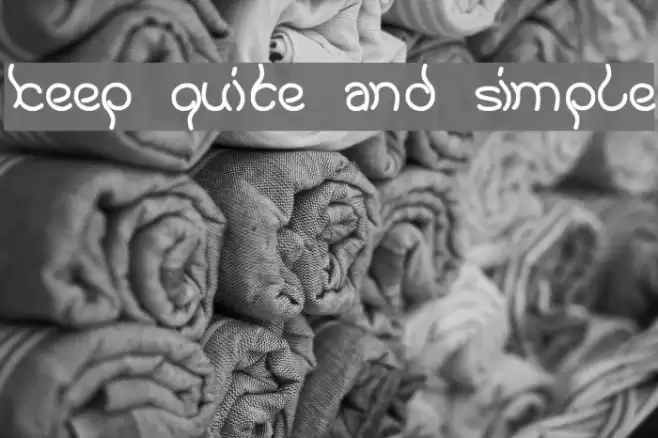 keep quite and simple Font examples