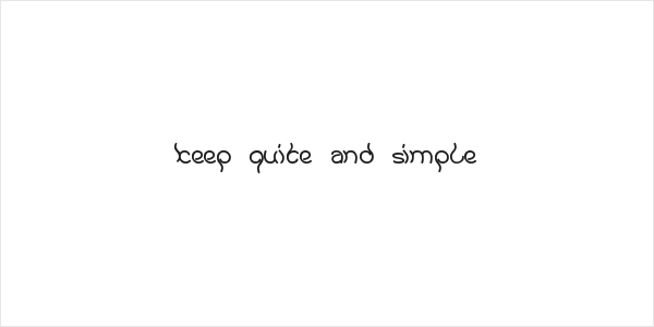 keep quite and simple Logo