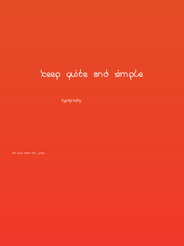 keep quite and simple Poster