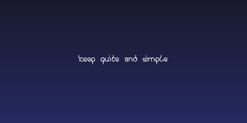 keep quite and simple Social Header