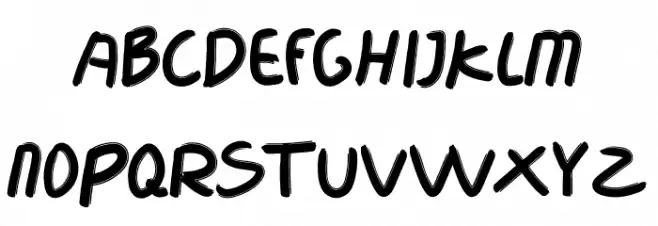 kelopo 字体 大写
