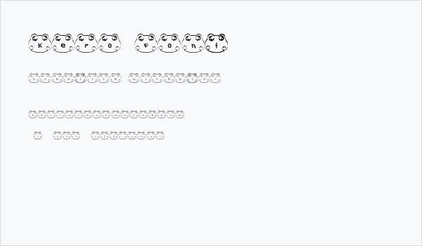 kero Font Business Card