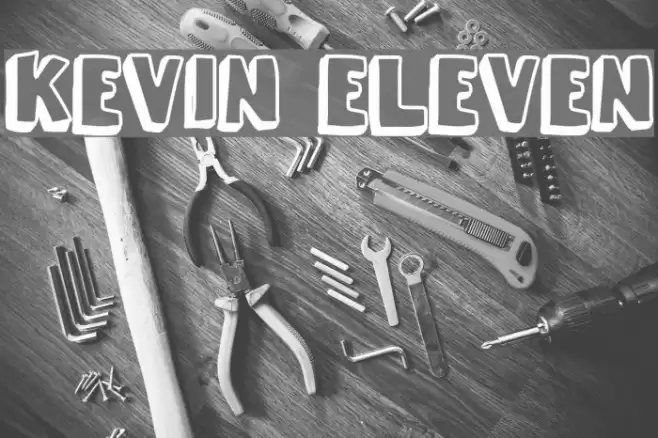 kevin eleven Font examples