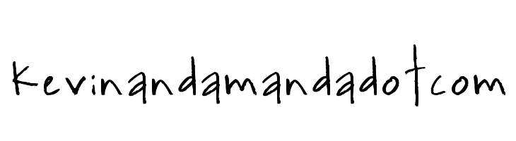 kevinandamandadotcom  Free Fonts Download