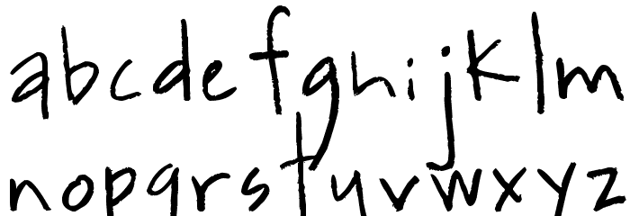 kevinandamandadotcom Font LOWERCASE