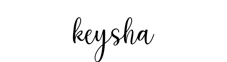 keysha Шрифта