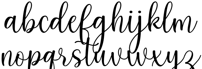 keysha Шрифта строчной