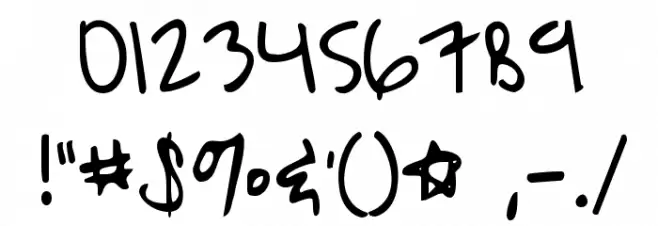 KG A Hundred Miles Font OTHER CHARS