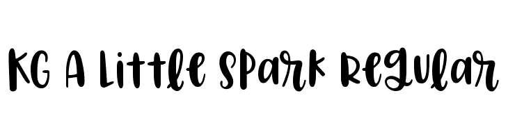 KG A Little Spark Regular  Frei Schriftart Herunterladen