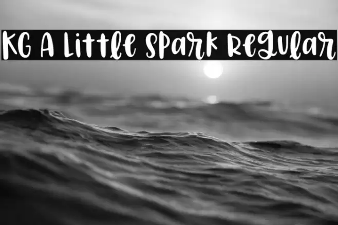 KG A Little Spark Regular Font examples