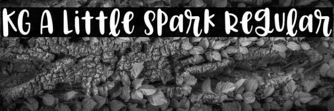 KG A Little Spark Regular Font examples