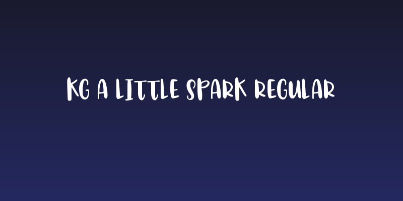 KG A Little Spark Regular Social Header