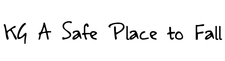 KG A Safe Place to Fall  Frei Schriftart Herunterladen