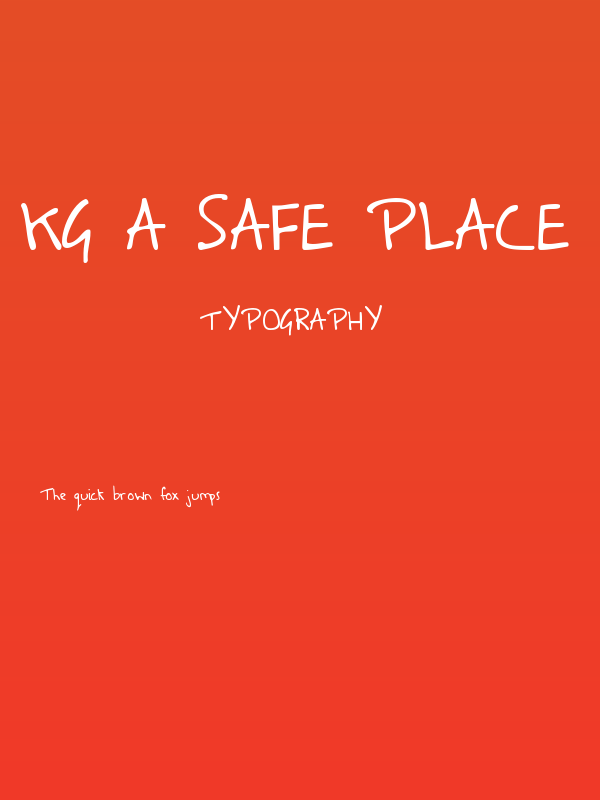 KG A Safe Place to Fall Poster
