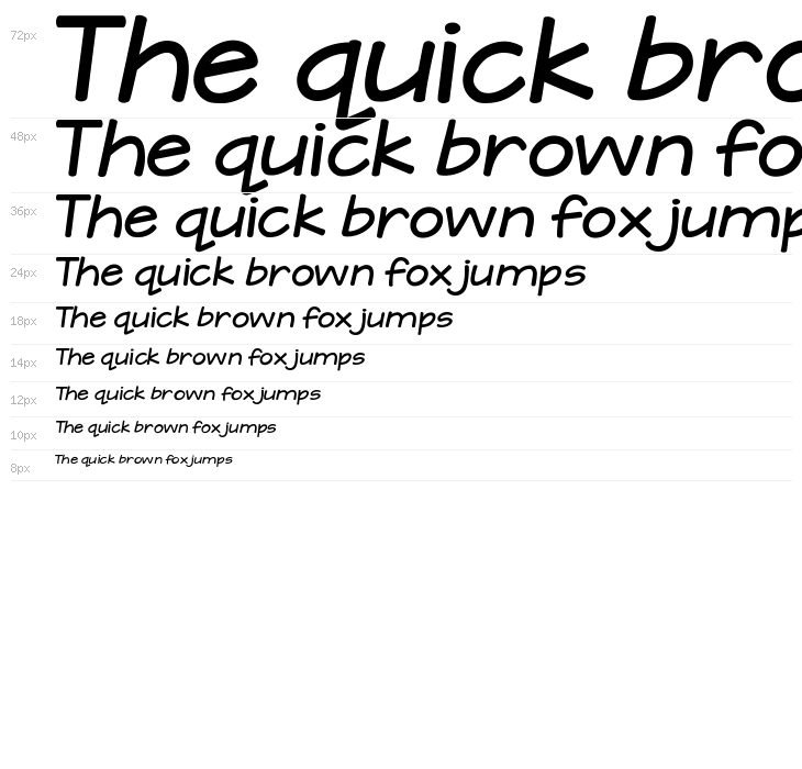 KG A Teeny Tiny Font Waterfall