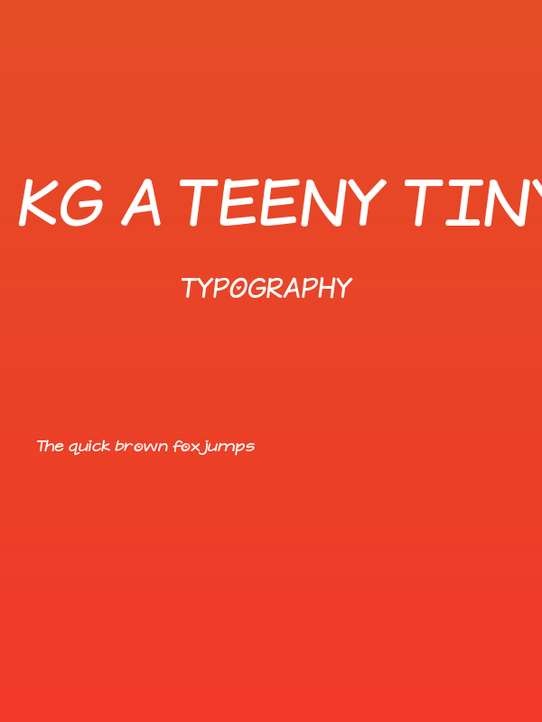 KG A Teeny Tiny Heart Poster