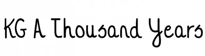 KG A Thousand Years  Fuentes Gratis Descargar