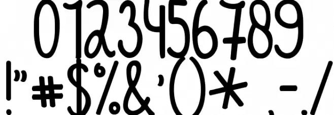 KG A Thousand Years Font OTHER CHARS