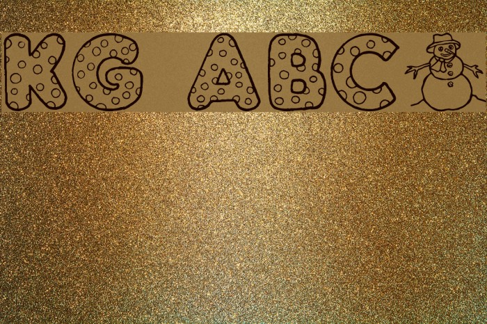 KG ABCs Font examples