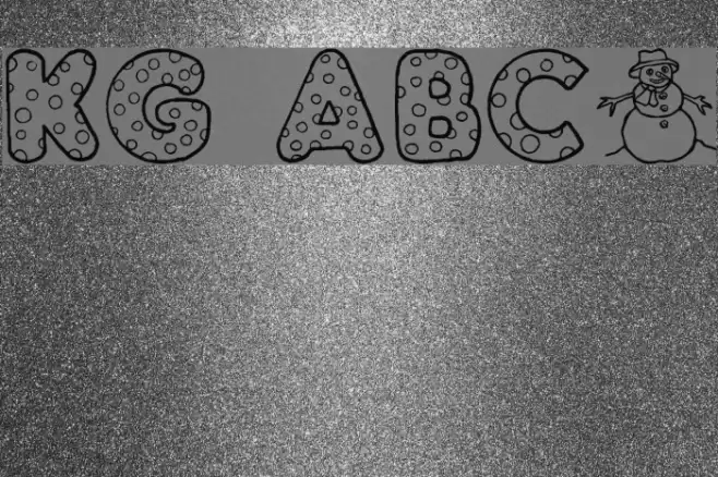 KG ABCs Font examples