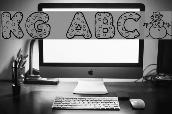 KG ABCs Font examples