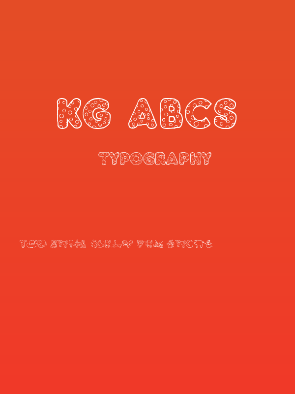 KG ABCs Poster