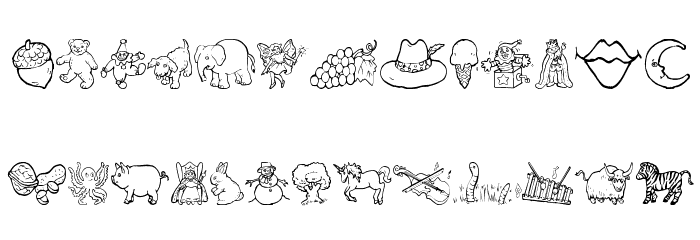 KG ABCs Font LOWERCASE