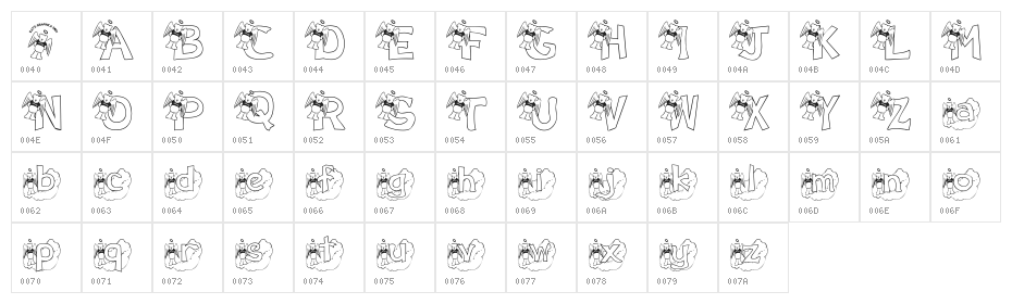 KG ANGELBEAR Character Map