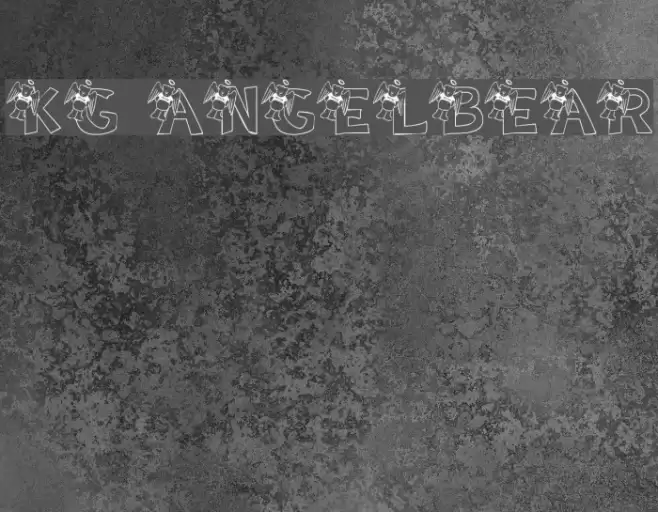 KG ANGELBEAR Font examples