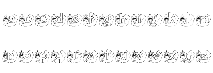 KG ANGELBEAR Font LOWERCASE