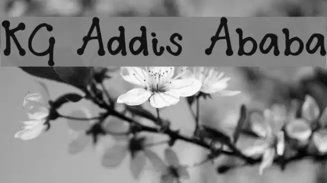 KG Addis Ababa Font examples