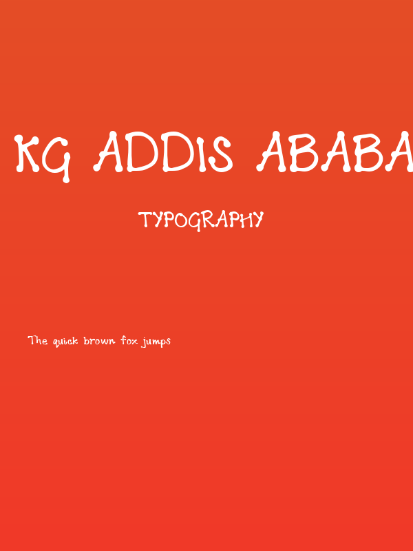 KG Addis Ababa Poster