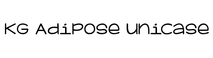 KG Adipose Unicase  フリーフォントのダウンロード