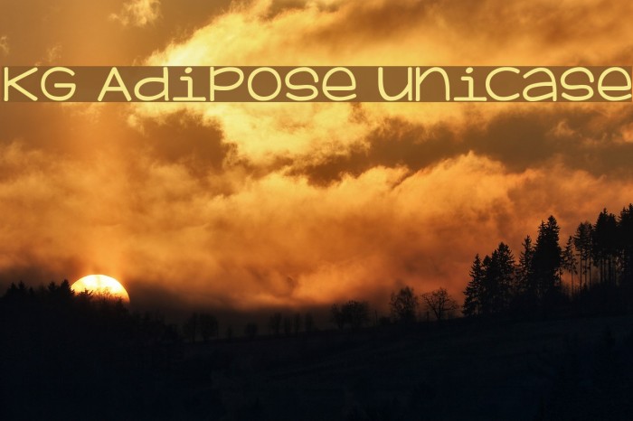 KG Adipose Unicase Font examples