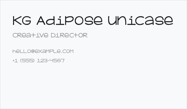 KG Adipose Unicase Business Card