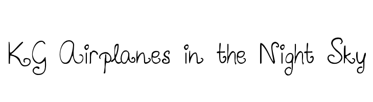 KG Airplanes in the Night Sky  Fuentes Gratis Descargar