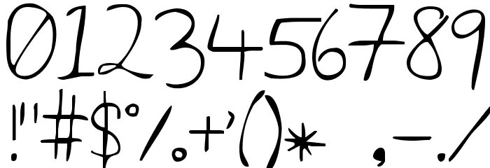 KG Airplanes in the Night Sky Font OTHER CHARS
