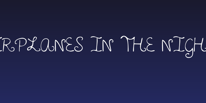 KG Airplanes in the Night Sky Social Header