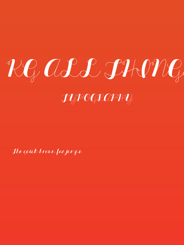 KG All Things New Poster