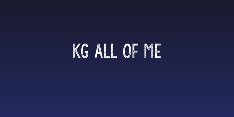 KG All of Me Social Header