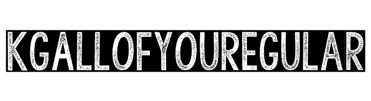 KG All of You Regular  Frei Schriftart Herunterladen