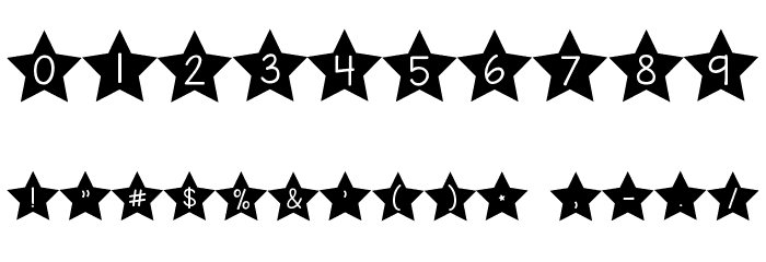 KG All of the Stars Font OTHER CHARS