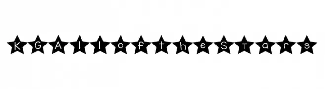 KG All of the Stars  تنزيل الخطوط