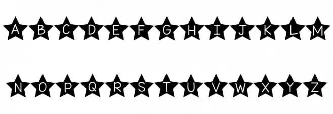 KG All of the Stars Шрифта ВЕРХНИЙ
