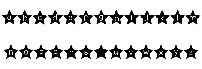 KG All of the Stars Font LOWERCASE
