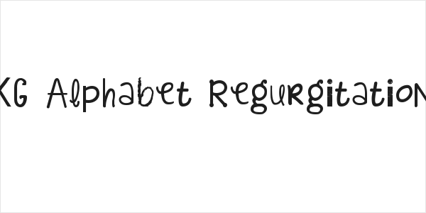 KG Alphabet Regurgitation Logo
