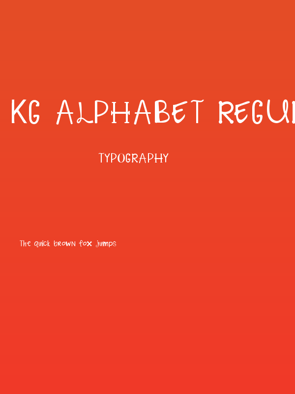 KG Alphabet Regurgitation Poster