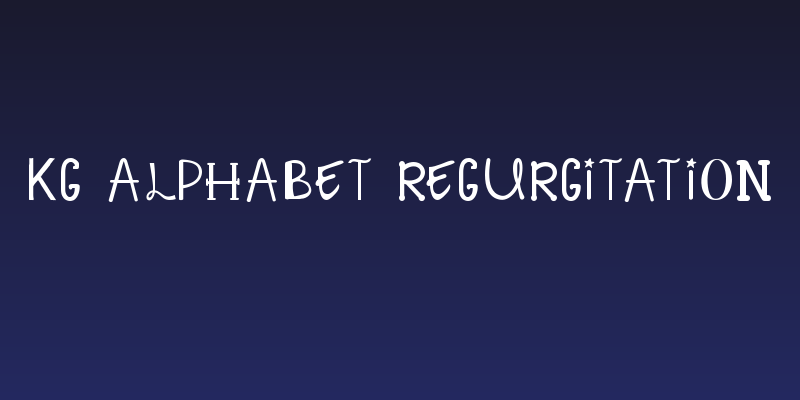 KG Alphabet Regurgitation Social Header