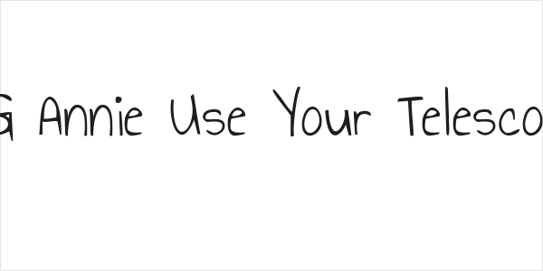 KG Annie Use Your Telescope Logo